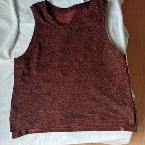 Lululemon brown train to be tank size 2
